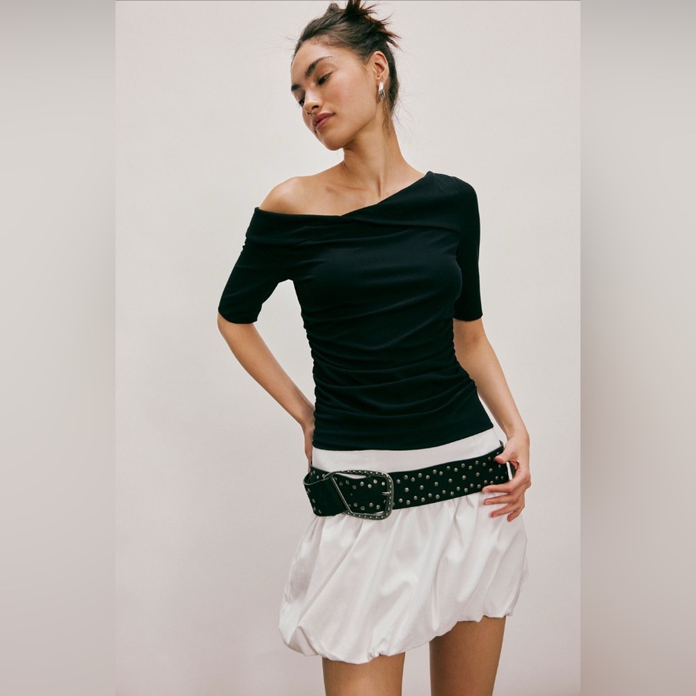 FREE PEOPLE Elodie Bubble Mini Skirt